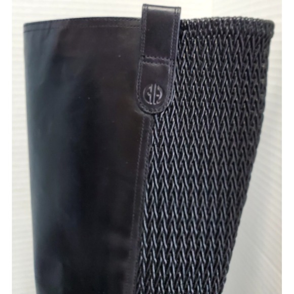 Cole Haan Boots Clover Stretch W24816 Black 7.5 B Leather/Texture Buckle Rubber - Picture 11 of 15